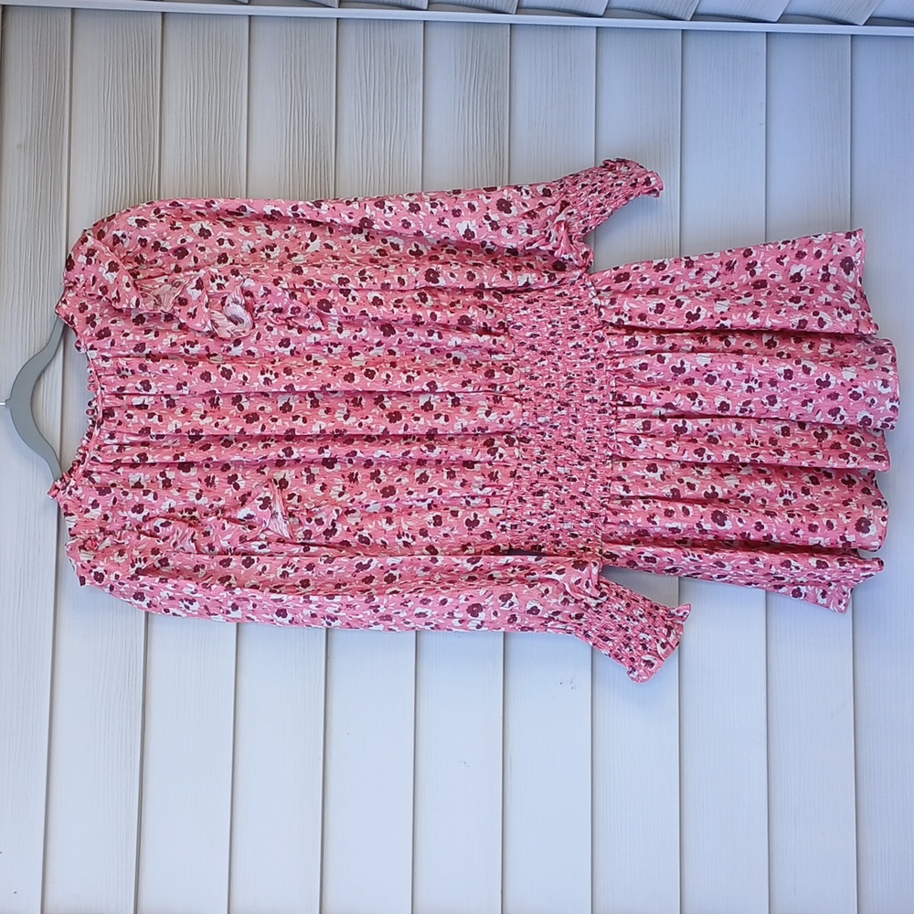 $445 Ramy Brook Penelope Ruffle Dress, Silk - Picture 8 of 9